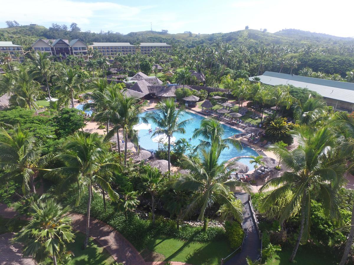 Outrigger Fiji Beach Resort Korotogo Bagian luar foto Aerial view of the resort